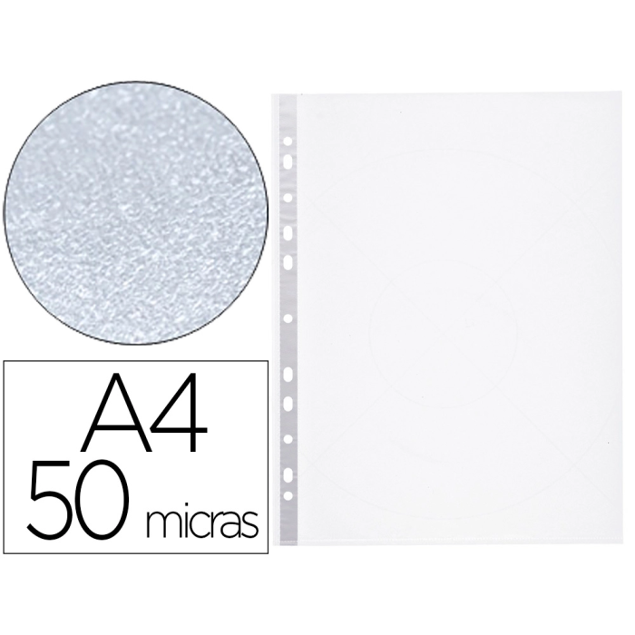 Q-connect Funda Multitaladro DIN A4 50 mc Piel de Naranja, Bolsa de 10 Unidades 0 Q-connect Funda Multitaladro DIN A4 50 mc Piel de Naranja, Bolsa de 10 Unidades 0