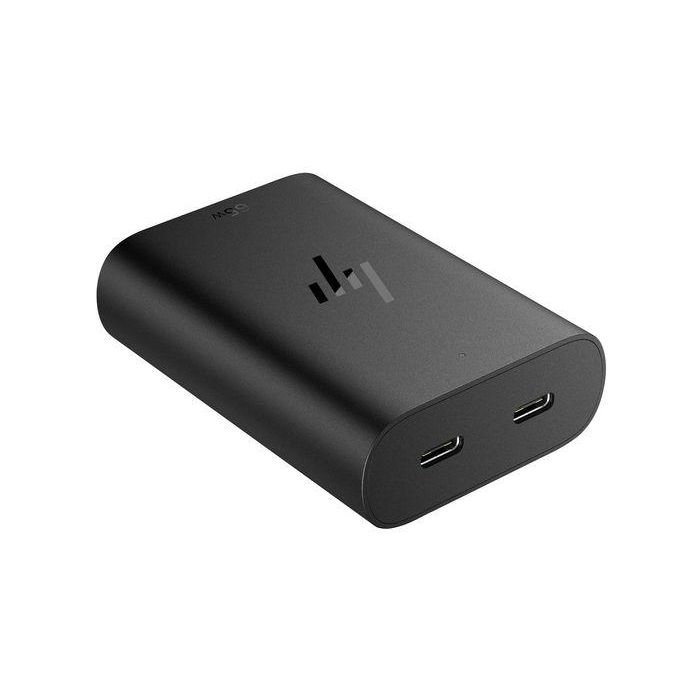 HP Cargador Portátil USB-C 65W GaN Compacto Doble Puerto para Dispositivos USB-C 6 HP Cargador Portátil USB-C 65W GaN Compacto Doble Puerto para Dispositivos USB-C 6