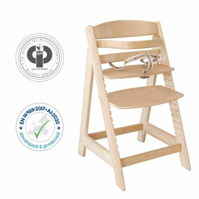 Roba ROB4005317244013 Trona de madera Sit Up III regulable en altura, color Natural 2 Roba ROB4005317244013 Trona de madera Sit Up III regulable en altura, color Natural 2
