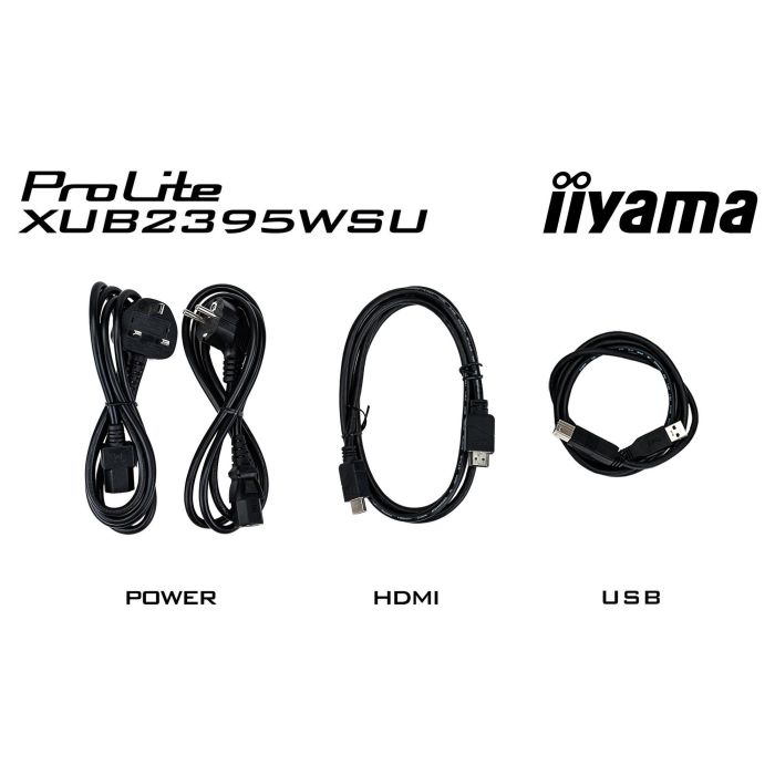 iiyama ProLite XUB2395WSU-B5 57,2cm/22,5" 1920x1200 IPS 4ms 75Hz VGA HDMI DisplayPort USB VESA Speaker HAS Pivot Black