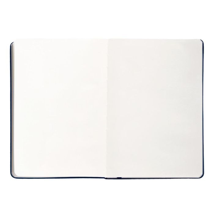Cuaderno Con Gomilla Antartik Notes Tapa Dura A5 Hojas Lisas Azul Marino 100 Hojas 80 gr Fsc 7