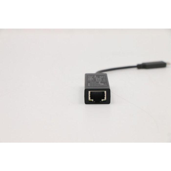 Lenovo USB-C to Ethernet adapter, connects USB-C notebooks to Gigabit Ethernet, supports hot plug, compact design. 1 Lenovo USB-C to Ethernet adapter, connects USB-C notebooks to Gigabit Ethernet, supports hot plug, compact design. 1