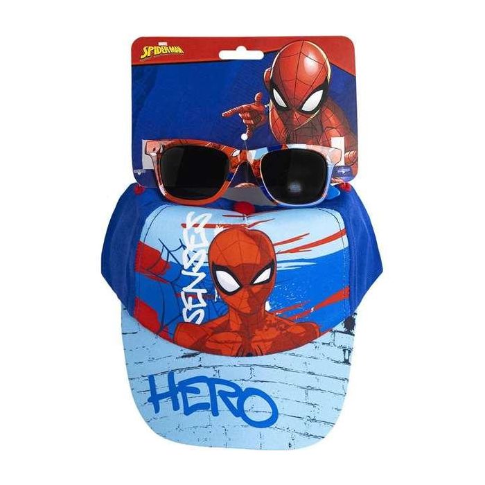 Cerdá Set Gorra y Gafas de Sol Spiderman Talla 53 cm para Niños +3 Años Azul 1 Cerdá Set Gorra y Gafas de Sol Spiderman Talla 53 cm para Niños +3 Años Azul 1