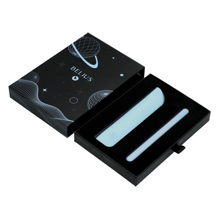 Belius Roller Space B y Funda de Similpiel, Minimalista Azul Tinta Azul, Punta 0.7 mm 4