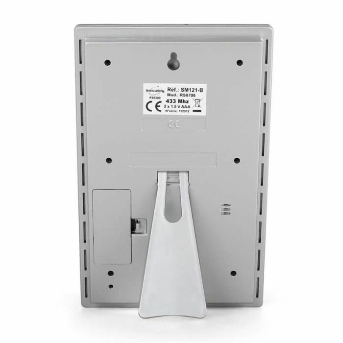 Inovalley SM121B Estación Meteorológica Inalámbrica con Sensor Exterior, Termómetro Higrómetro Int/Ext, Radio Controlada, Fase Lunar, Acabado Nogal 1 Inovalley SM121B Estación Meteorológica Inalámbrica con Sensor Exterior, Termómetro Higrómetro Int/Ext, Radio Controlada, Fase Lunar, Acabado Nogal 1