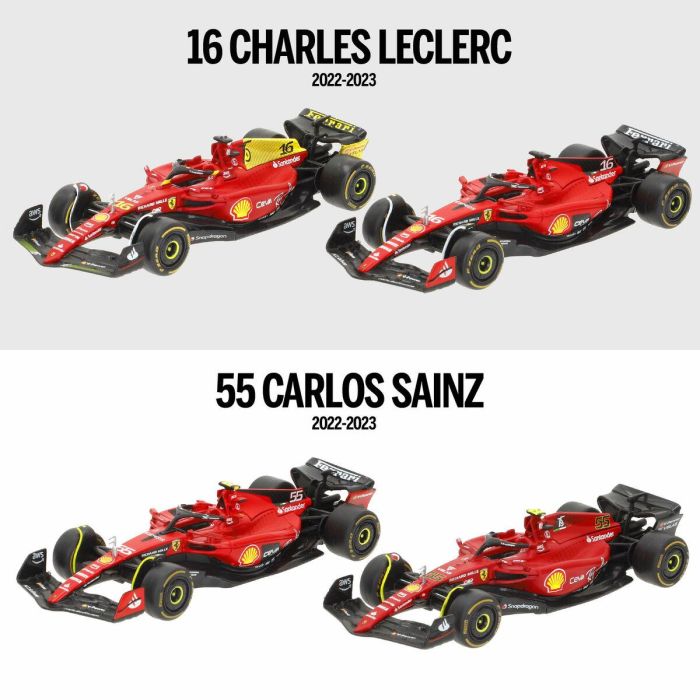 Coche de juguete Ferrari LECLERC (4 Unidades) 5 Coche de juguete Ferrari LECLERC (4 Unidades) 5