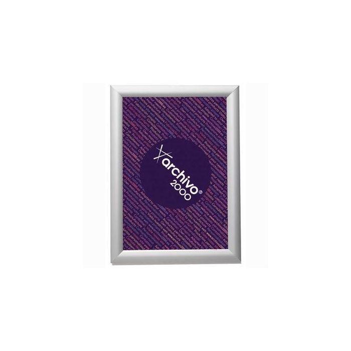 Archivo 2000 Expositor Mural Snap Frame Con Marco Montable Din A4 Vertical - Horizontal 10x240x330 mm Plata Archivo 2000 Expositor Mural Snap Frame Con Marco Montable Din A4 Vertical - Horizontal 10x240x330 mm Plata