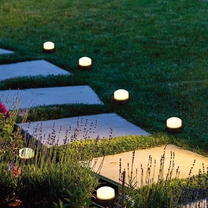 10 mini puntos de luz solar para insertar - LUMISKY - SOLIRAY - 12 m - LED blanco cálido - Señalización de caminos 2 10 mini puntos de luz solar para insertar - LUMISKY - SOLIRAY - 12 m - LED blanco cálido - Señalización de caminos 2