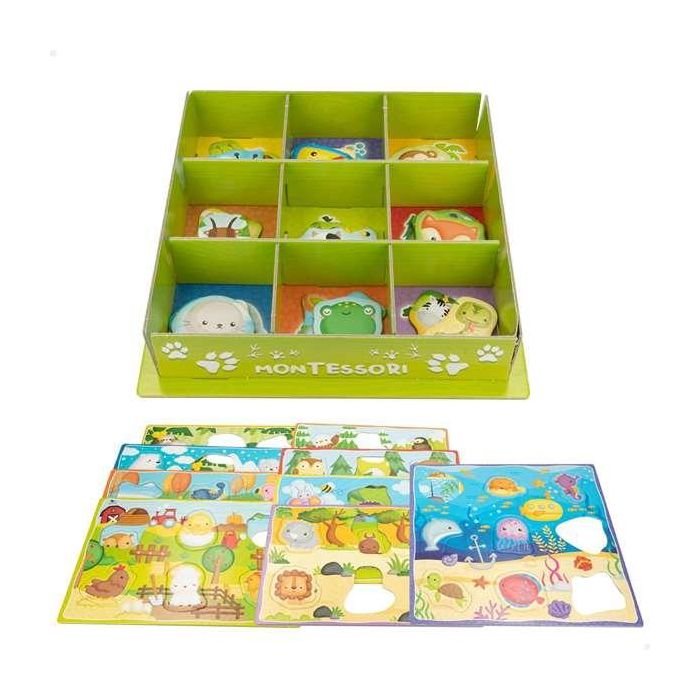 Juego montessori cajas de animales 12 Juego montessori cajas de animales 12