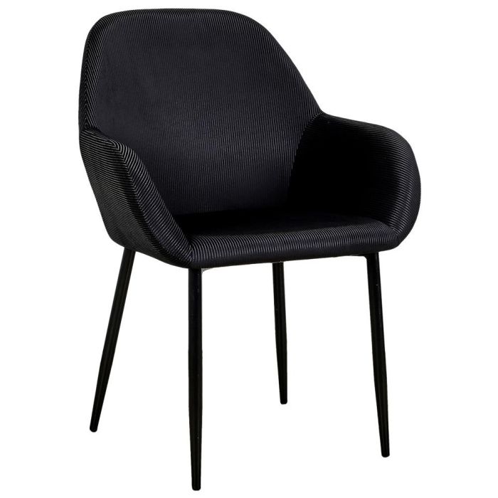 Home Deco Factory Butaca Giulia Negra - Estilo Escandinavo, Terciopelo y Patas de Metal, 59x55.7x85 cm 0 Home Deco Factory Butaca Giulia Negra - Estilo Escandinavo, Terciopelo y Patas de Metal, 59x55.7x85 cm 0