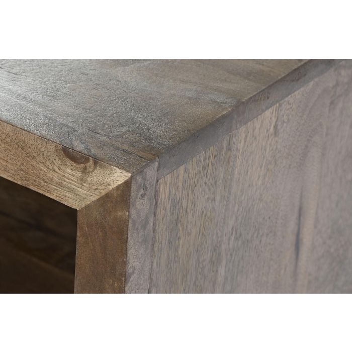 DKD Home Decor Aparador Oriental Marron Negro Mango Cristal 40 x 90 x 90 cm 4