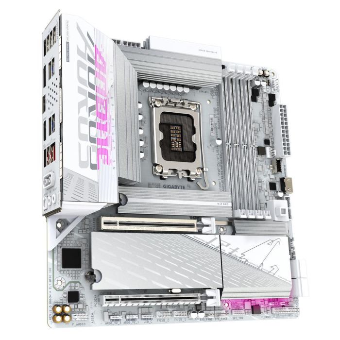 GIGABYTE B860M AORUS ELITE WF6E ICE Intel B860 LGA 1851 (Socket V1) micro ATX 2 GIGABYTE B860M AORUS ELITE WF6E ICE Intel B860 LGA 1851 (Socket V1) micro ATX 2