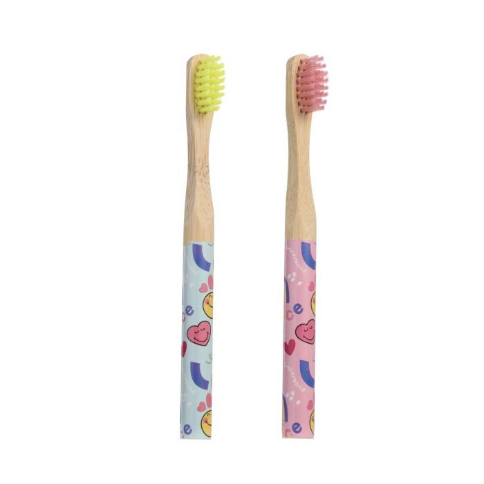 Take Care Smiley Word Cepillo De Dientes Bambú Lote 1 Take Care Smiley Word Cepillo De Dientes Bambú Lote 1