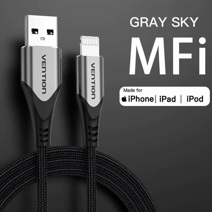 Cable Lightning Vention LABHH 2 m (1 unidad) 2 Cable Lightning Vention LABHH 2 m (1 unidad) 2