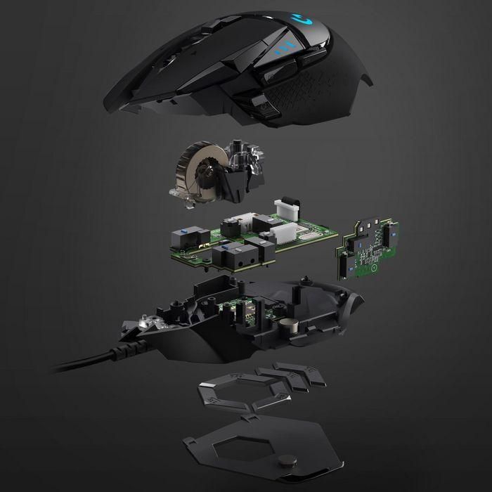 Logitech 910-005470 Ratón Gaming G502 Hero 25600 DPI RGB LIGHTSYNC, 11 Botones Programables, Peso Ajustable y Negro 17 Logitech 910-005470 Ratón Gaming G502 Hero 25600 DPI RGB LIGHTSYNC, 11 Botones Programables, Peso Ajustable y Negro 17