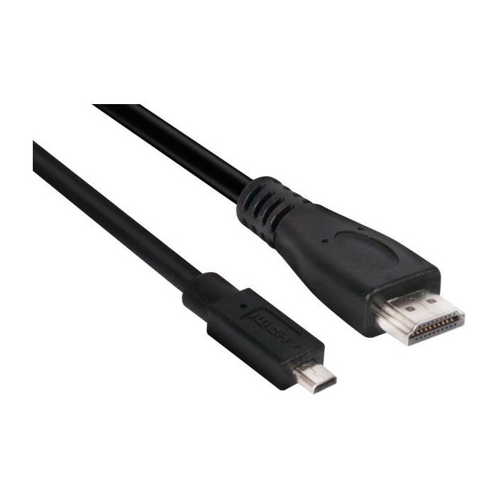 Club3D Cable Micro HDMI a HDMI 2.0 4K@60Hz, Macho/Macho, 1 metro, Negro
