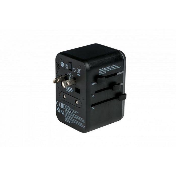 Verbatim UTA-04 Adaptador de Viaje Universal 61W PD QC 3.0, 5 Puertos USB (2xUSB-C, 3xUSB-A), Carga 6-en-1 para 180+ Países 7 Verbatim UTA-04 Adaptador de Viaje Universal 61W PD QC 3.0, 5 Puertos USB (2xUSB-C, 3xUSB-A), Carga 6-en-1 para 180+ Países 7