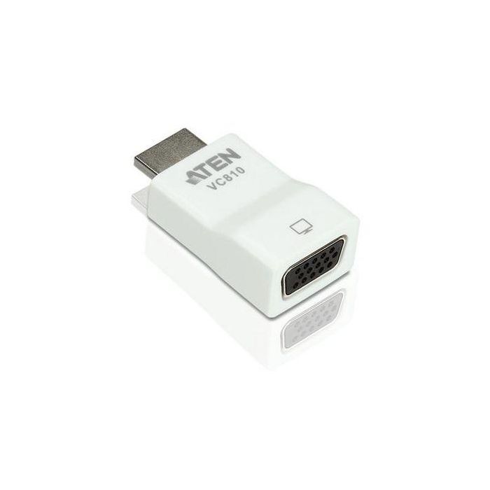 Adaptador HDMI a VGA Aten VC810-AT Blanco 0 Adaptador HDMI a VGA Aten VC810-AT Blanco 0
