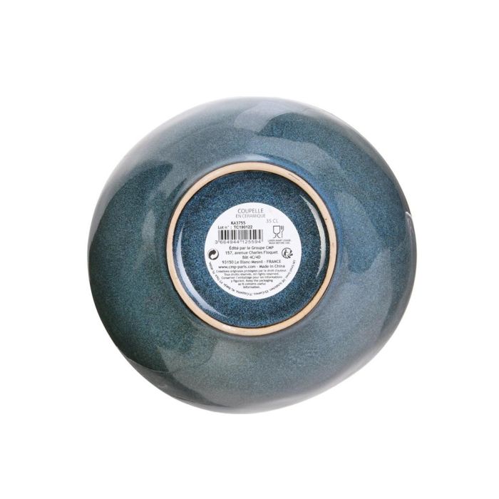 Home Deco Factory Natural Cuenco Gres Azul 14,5 cm Altura 6 cm Capacidad 350 ml 1 Home Deco Factory Natural Cuenco Gres Azul 14,5 cm Altura 6 cm Capacidad 350 ml 1