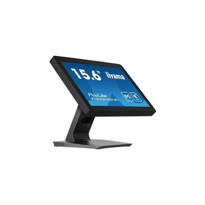 Monitor Iiyama 15,6" Pcap Bezel Free Front, 10P Touch, 1920X1080, Displayport, Hdmi, 385Cd/M² (With Touch), Speakers, Usb Interface Hub 2X 2.0, External Power Adapter, 10P Touch With Supported Os (T1633MSC-B1) 3 Monitor Iiyama 15,6" Pcap Bezel Free Front, 10P Touch, 1920X1080, Displayport, Hdmi, 385Cd/M² (With Touch), Speakers, Usb Interface Hub 2X 2.0, External Power Adapter, 10P Touch With Supported Os (T1633MSC-B1) 3