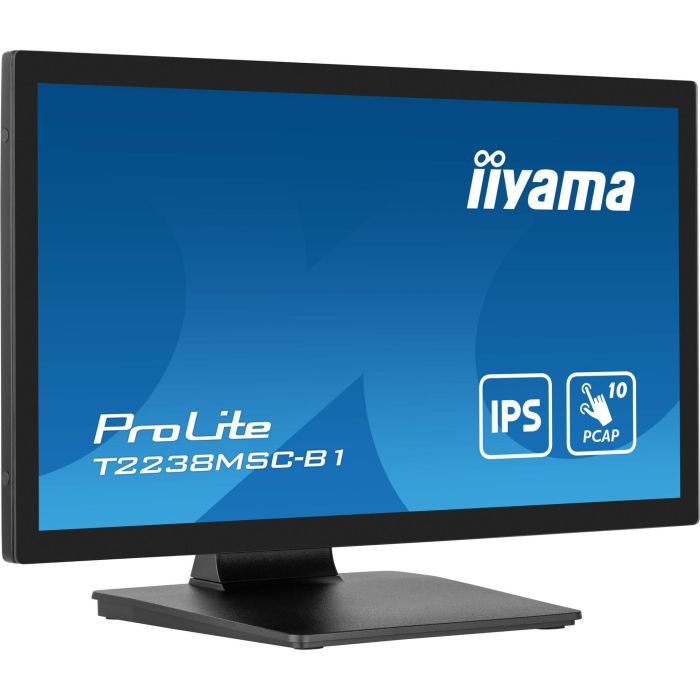 IIYAMA T2238MSC-B1 Monitor táctil 21.5" (54.5cm) Full HD 16:9 M-Touch HDMI+DP+USB para TPV Retail 10 IIYAMA T2238MSC-B1 Monitor táctil 21.5" (54.5cm) Full HD 16:9 M-Touch HDMI+DP+USB para TPV Retail 10