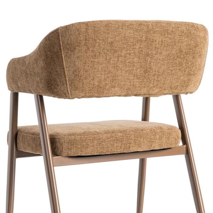 Silla Marrón Tejido-Metal Contract 56 X 60 X 81 cm