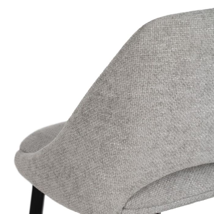 Silla Gris Tejido-Metal Salón 48 X 61 X 85 cm