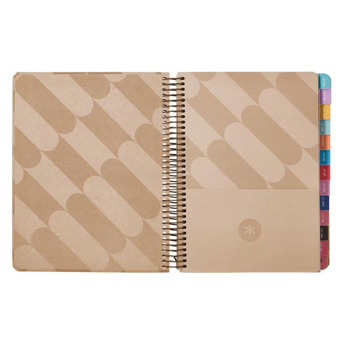 Agenda Espiral Antartik Pattern A5+ 2025 Dia Pagina Color Rosa Nude Papel 80 gr 7