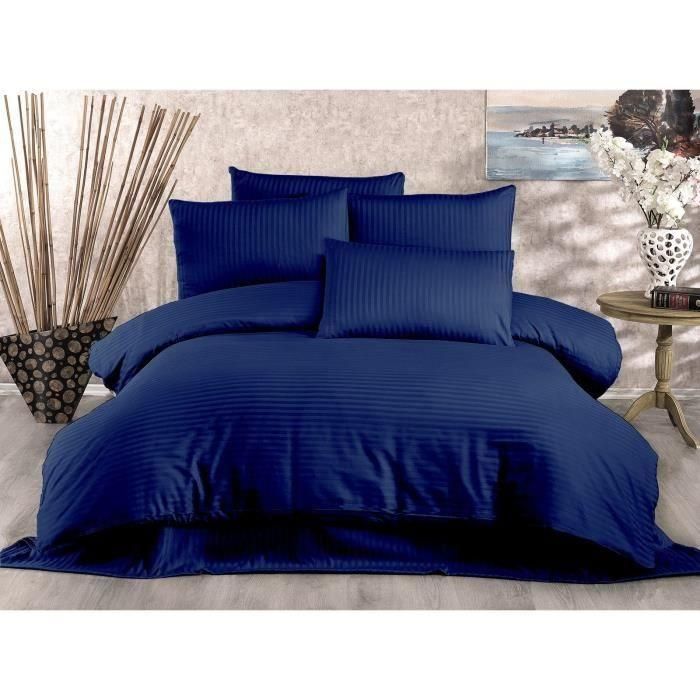 Juego de Cama ASI8683342999663 - Funda Nórdica 220x240 cm + 2 Fundas Almohada 60x60 cm - 80% Algodón, 20% Poliéster Azul 0 Juego de Cama ASI8683342999663 - Funda Nórdica 220x240 cm + 2 Fundas Almohada 60x60 cm - 80% Algodón, 20% Poliéster Azul 0