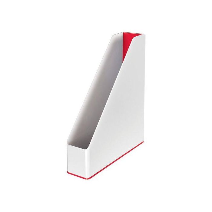 Revistero Plastico Leitz Wow Dual Rojo/Blanco