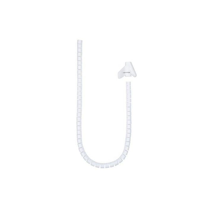 Nanocable 10.36.0001-W Organizador de Cables Flexible en Espiral 25mm, Blanco, 1 metro, Plástico Alta Resistencia, Fácil Instalación Nanocable 10.36.0001-W Organizador de Cables Flexible en Espiral 25mm, Blanco, 1 metro, Plástico Alta Resistencia, Fácil Instalación