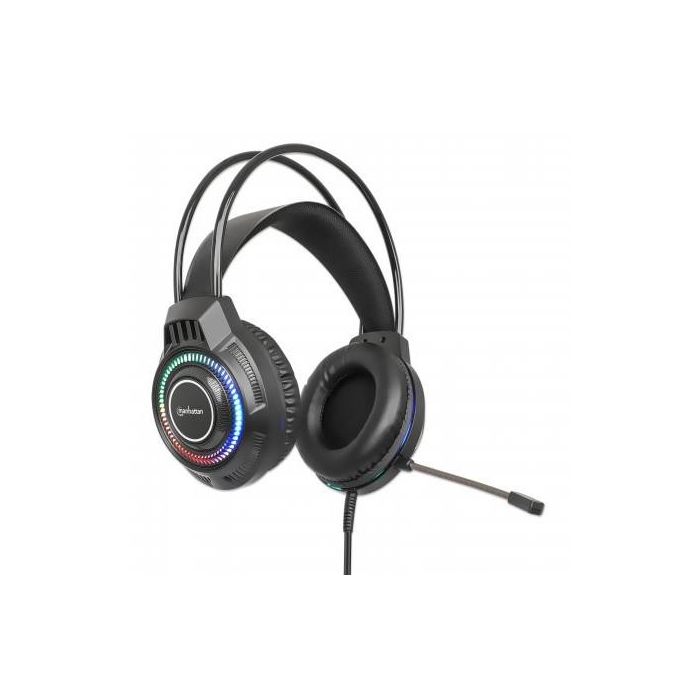 MANHATTAN RGB LED Over-Ear USB Gaming-Headset Kabelgebunden 2