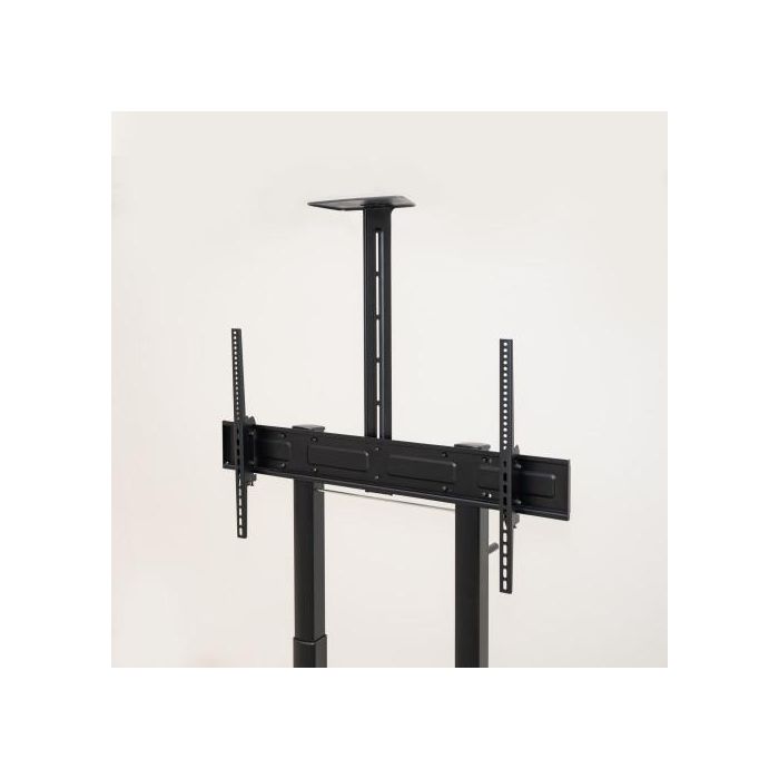 TooQ Soporte de Suelo para TV FS20406HM-B, Inclinable con Ruedas, 60-100" hasta 120kg, Negro
