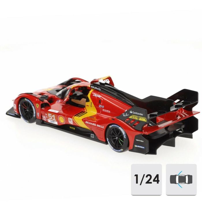 Coche Bburago Ferrari 499P Le Mans 2023 1:24
