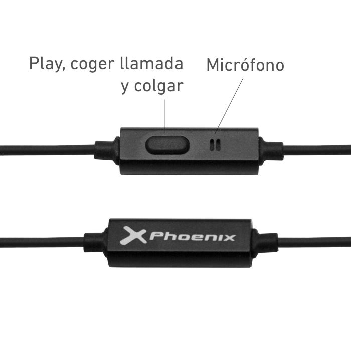 Auriculares Phoenix De Botón Con Microfono 3 Auriculares Phoenix De Botón Con Microfono 3