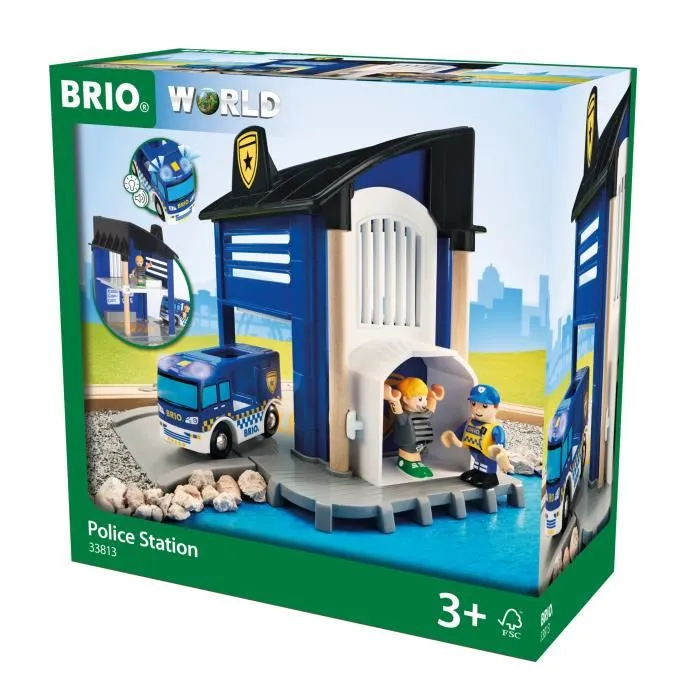 Brio World 33813 Estación de Policía, Juguete de Trenes para Niños y Niñas a Partir de 3 Años 1