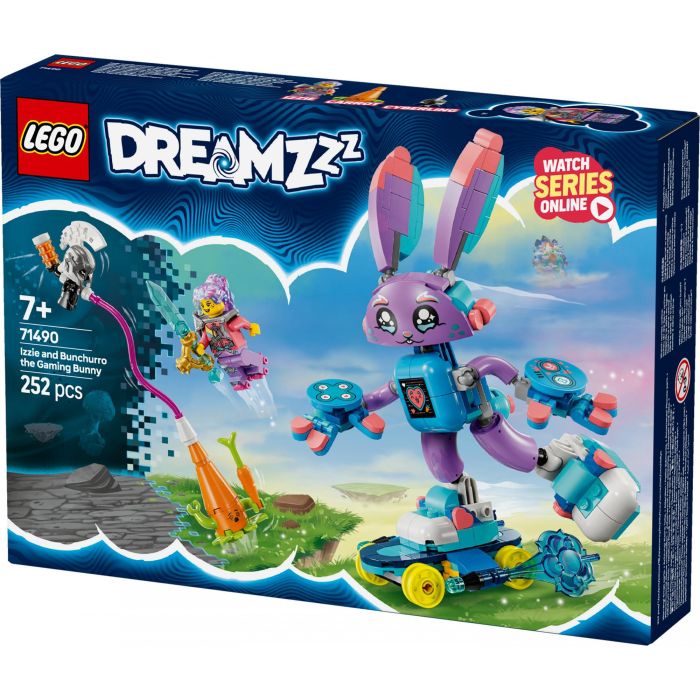 LEGO 71490 DREAMZzz Izzie y Bunchurro El Conejo Jugón Set de Construcción Articulado Transformable con Minifigura Izzie +7 Años 10 LEGO 71490 DREAMZzz Izzie y Bunchurro El Conejo Jugón Set de Construcción Articulado Transformable con Minifigura Izzie +7 Años 10