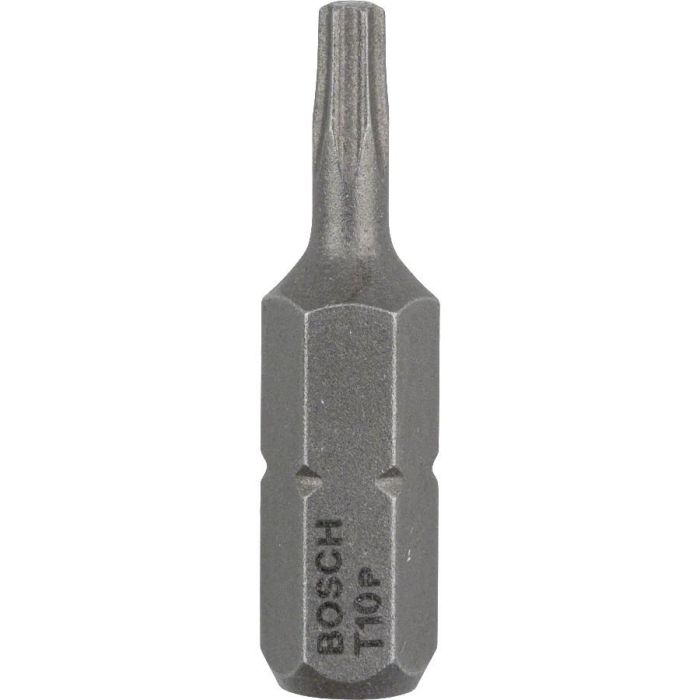 Bosch 3ST Torxschr.Bit T10 XH Punta de atornillar extra dura Torx T10, 25mm, pack de 3 piezas de acero