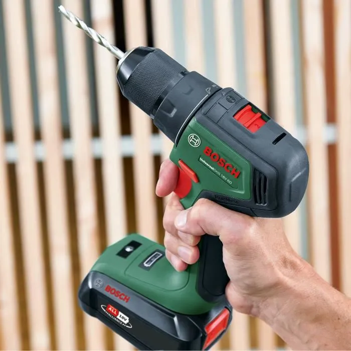 Bosch Taladro Atornillador UniversalImpact 18V60 (+2 Baterías de 2,0Ah) + Cargador AL 18V-20 1