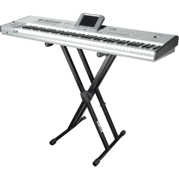 QUIKLOK Soporte Teclado T500 Formato "X" Trigger Lok / Perfil Doble - Negro 2