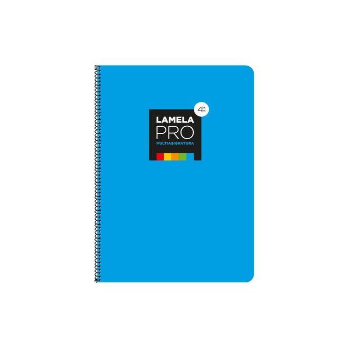 Lamela Bloc Tapa Extra Dura Fº 100H Cuadrovia 4 Mm Azul (5 Colores En Banda) 5 unidades