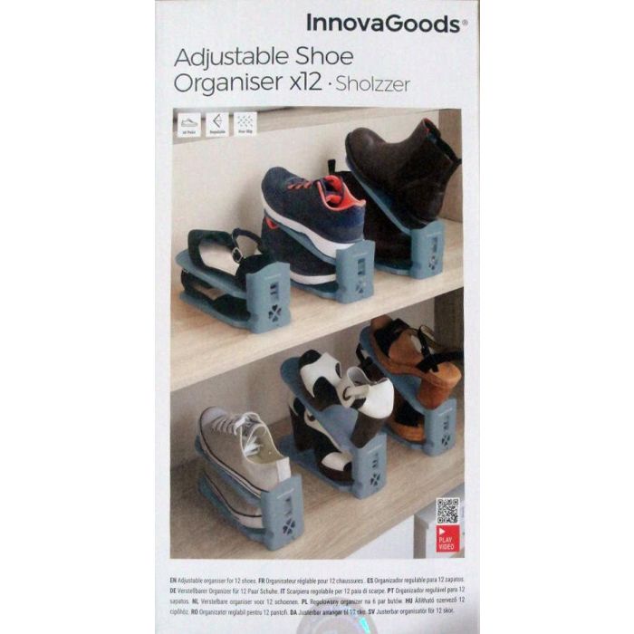 Organizador de Zapatos Regulable Sholzzer InnovaGoods 6 Unidades 13 Organizador de Zapatos Regulable Sholzzer InnovaGoods 6 Unidades 13