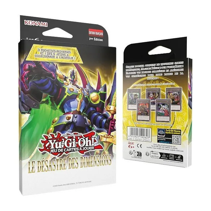 Konami Yu-Gi-Oh! Desastre Dimensional - Paquete de 3 Sobres (AABMA08455) - 28 Cartas Incluyendo 1 Exclusiva - A Partir de 6 Años