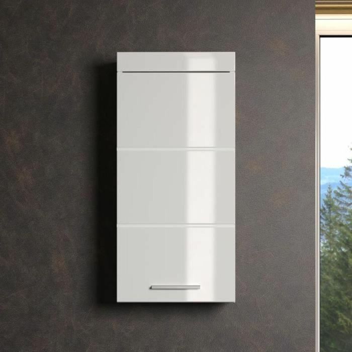 Trendteam Mueble de Baño Alto Amanda, Armario Contenedor con 1 Puerta para Almacenamiento, Color Blanco 3 Trendteam Mueble de Baño Alto Amanda, Armario Contenedor con 1 Puerta para Almacenamiento, Color Blanco 3