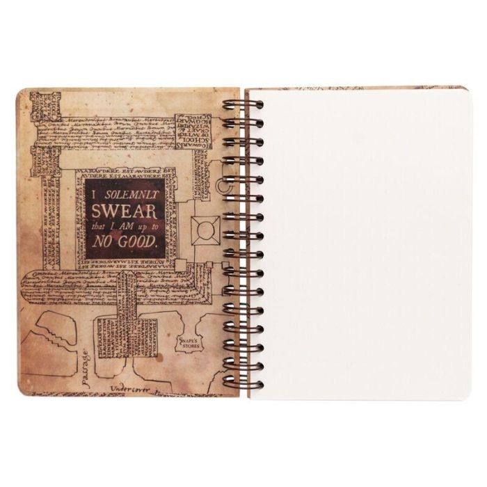 Cuaderno A5 Mapa del Merodeador Harry Potter 2 Cuaderno A5 Mapa del Merodeador Harry Potter 2
