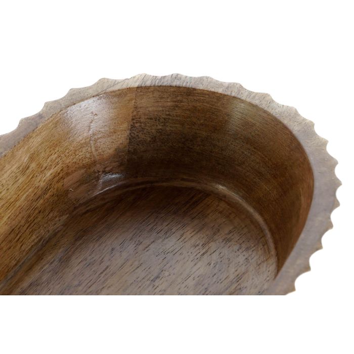 DKD Home Decor Sai white 23 Centro Mesa Colonial Blanco Marron Oscuro 15 x 5 x 32 cm 1