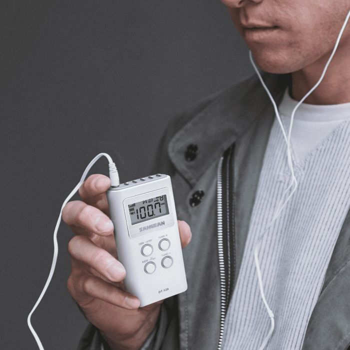 Radio Portátil Sangean DT-120 Blanco 4 Radio Portátil Sangean DT-120 Blanco 4