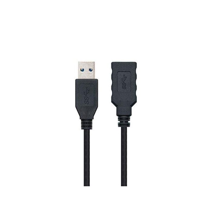 Cable Alargador USB 3.0 Nanocable 10.01.0902-BK/ USB Macho - USB Hembra/ 2m/ Negro Cable Alargador USB 3.0 Nanocable 10.01.0902-BK/ USB Macho - USB Hembra/ 2m/ Negro