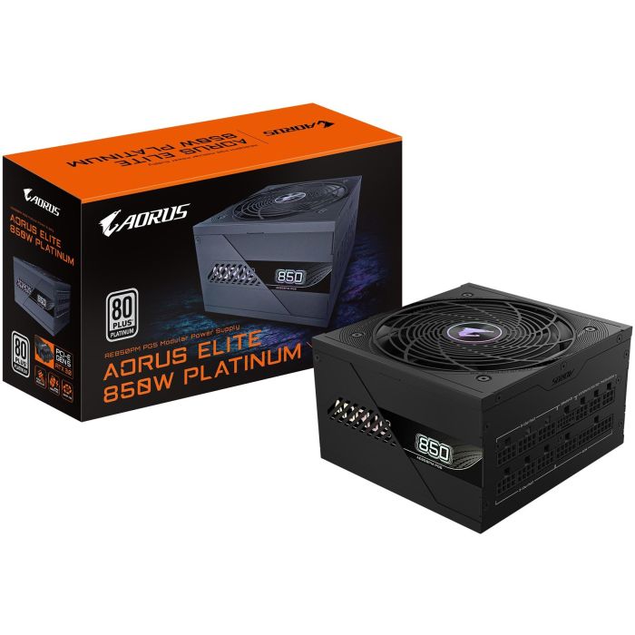GIGABYTE AORUS ELITE P850W Fuente de Alimentación PC 850W 80 PLUS Platinum ATX 3.1 PCIe 5.0 Modular Negro 0 GIGABYTE AORUS ELITE P850W Fuente de Alimentación PC 850W 80 PLUS Platinum ATX 3.1 PCIe 5.0 Modular Negro 0