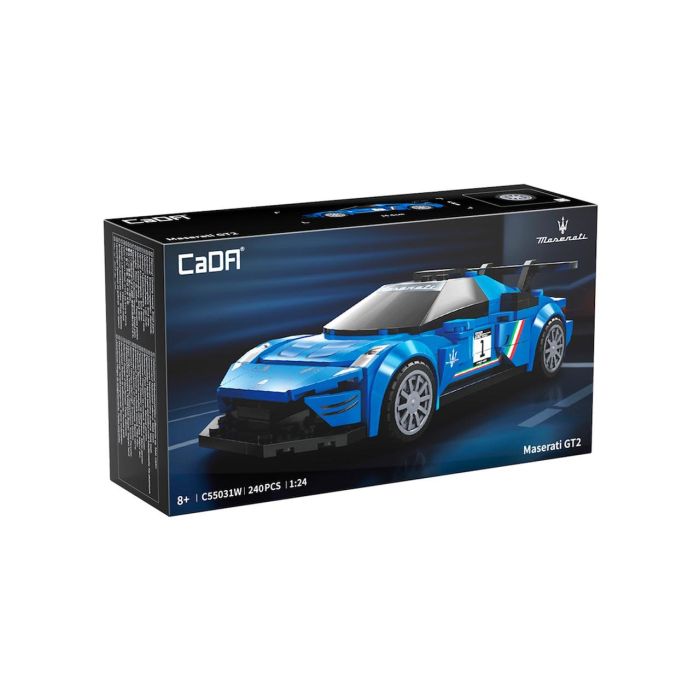 Deqube Maserati MC20 GT2 C55031W – Maqueta de Coche de Carreras a Escala 1:24, 240 Piezas, para Montar 2